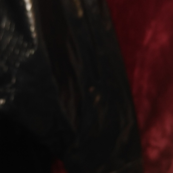 Sliverleaf black faux snake print raincoat - Picture 3 of 7